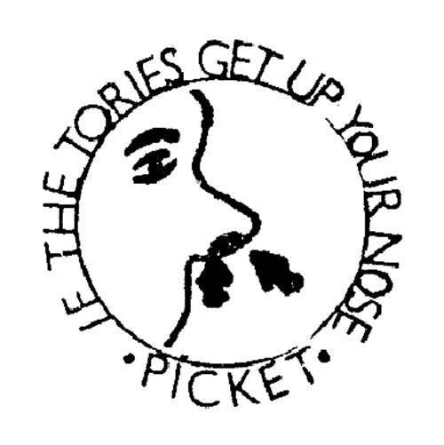 Black and white sticker
